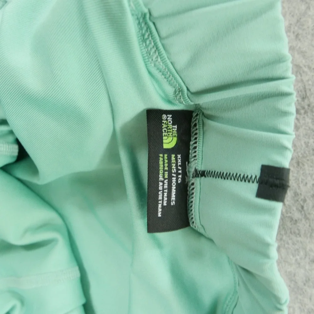 North Face Mens 2XL XXL Green Lined Elastic Waist Graphic Print Gym Active